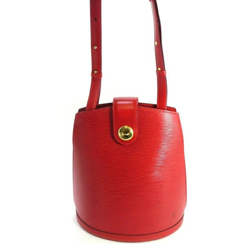 LOUIS VUITTON Cluny Shoulder Bag Epi Leather Castilian Red SJ
